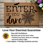 Enter If You Dare Doormat – Spooky Halloween Outdoor Coir Mat Décor