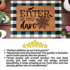 Enter If You Dare Doormat – Spooky Halloween Outdoor Coir Mat Décor