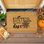 Enter If You Dare Doormat – Spooky Halloween Outdoor Coir Mat Décor