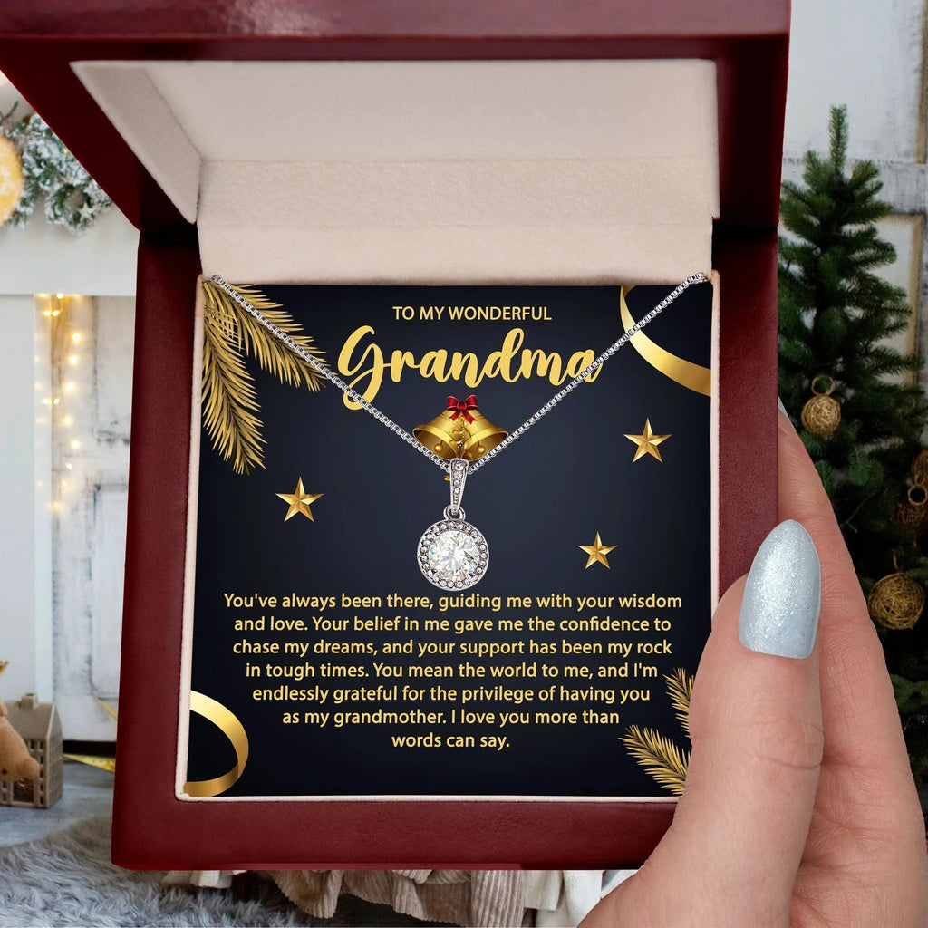 Gift for Grandma - You Mean the World To Me - Eternal Hope CZ Necklace