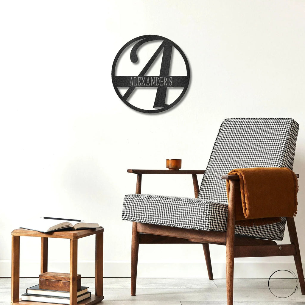 Exemplary Family Name Personalized Indoor Outdoor Steel Wall Sign Art