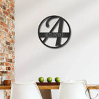 Exemplary Family Name Personalized Indoor Outdoor Steel Wall Sign Art