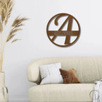 Exemplary Family Name Personalized Indoor Outdoor Steel Wall Sign Art