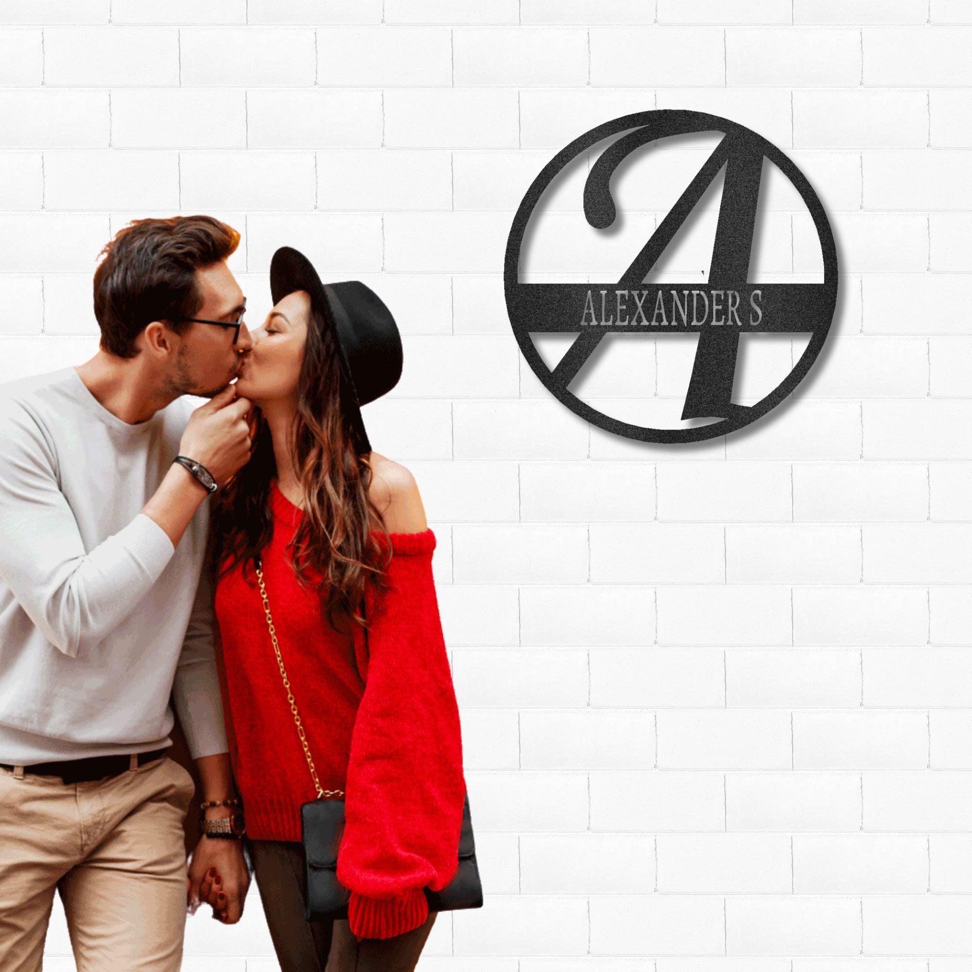 Exemplary Family Name Personalized Indoor Outdoor Steel Wall Sign Art - Mallard Moon Gift Shop