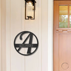 Exemplary Family Name Personalized Indoor Outdoor Steel Wall Sign Art