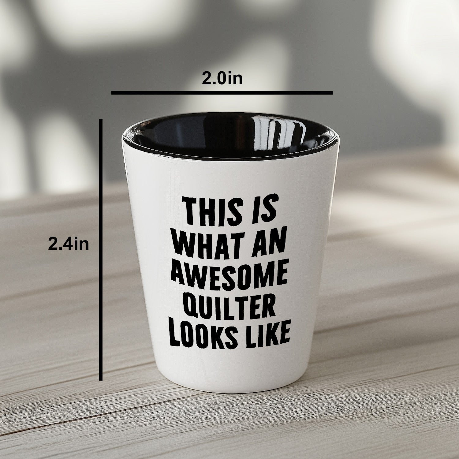 Quilter Gifts from Friends for Quilter, Quilter Shot Glass, Funny Quote, This Is What An Awesome Quilter Looks Like Christmas Unique Gifts - Mallard Moon Gift Shop
