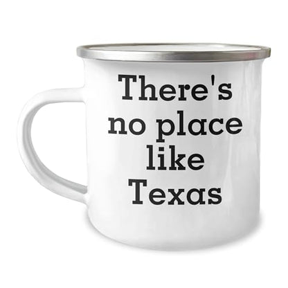 Texas Proud Camping Mug for Valentine's Day Unique Gifts from Coworkers to Family with Inspirational Quote