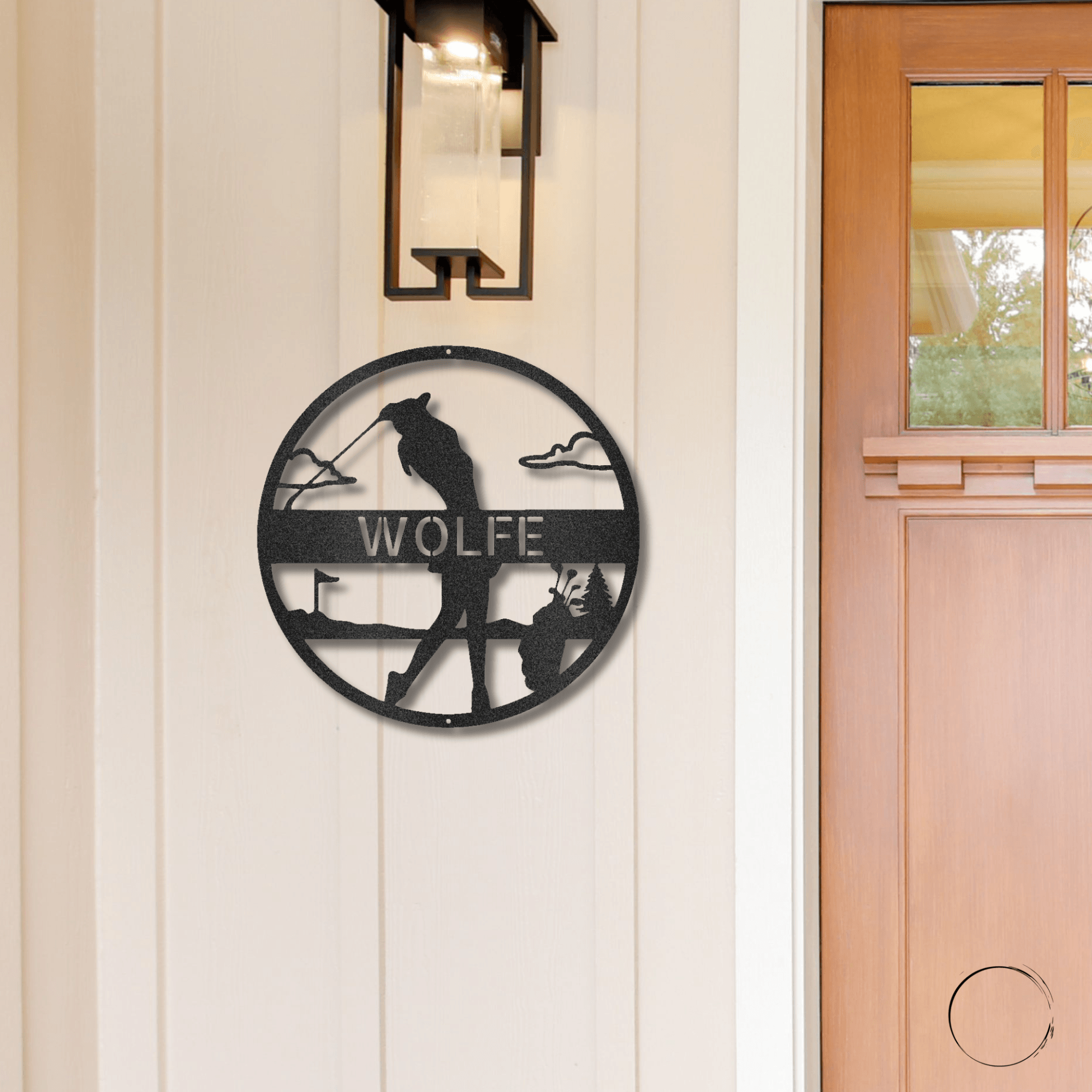 Fairway Finesse: Personalized Lady Golfer Metal Wall Art - Mallard Moon Gift Shop