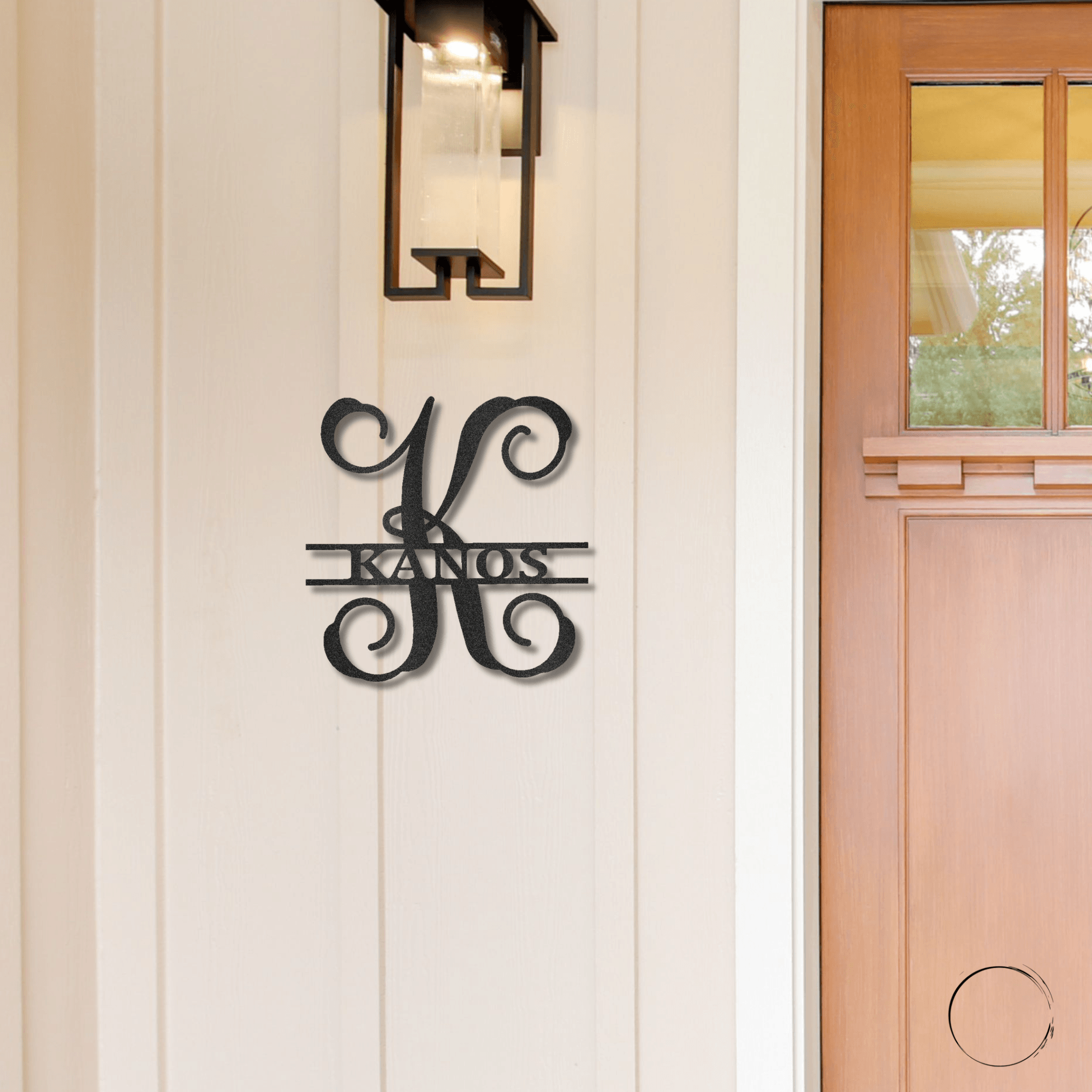 Family Name and Initial Personalized Metal Art Wall Sign - Mallard Moon Gift Shop