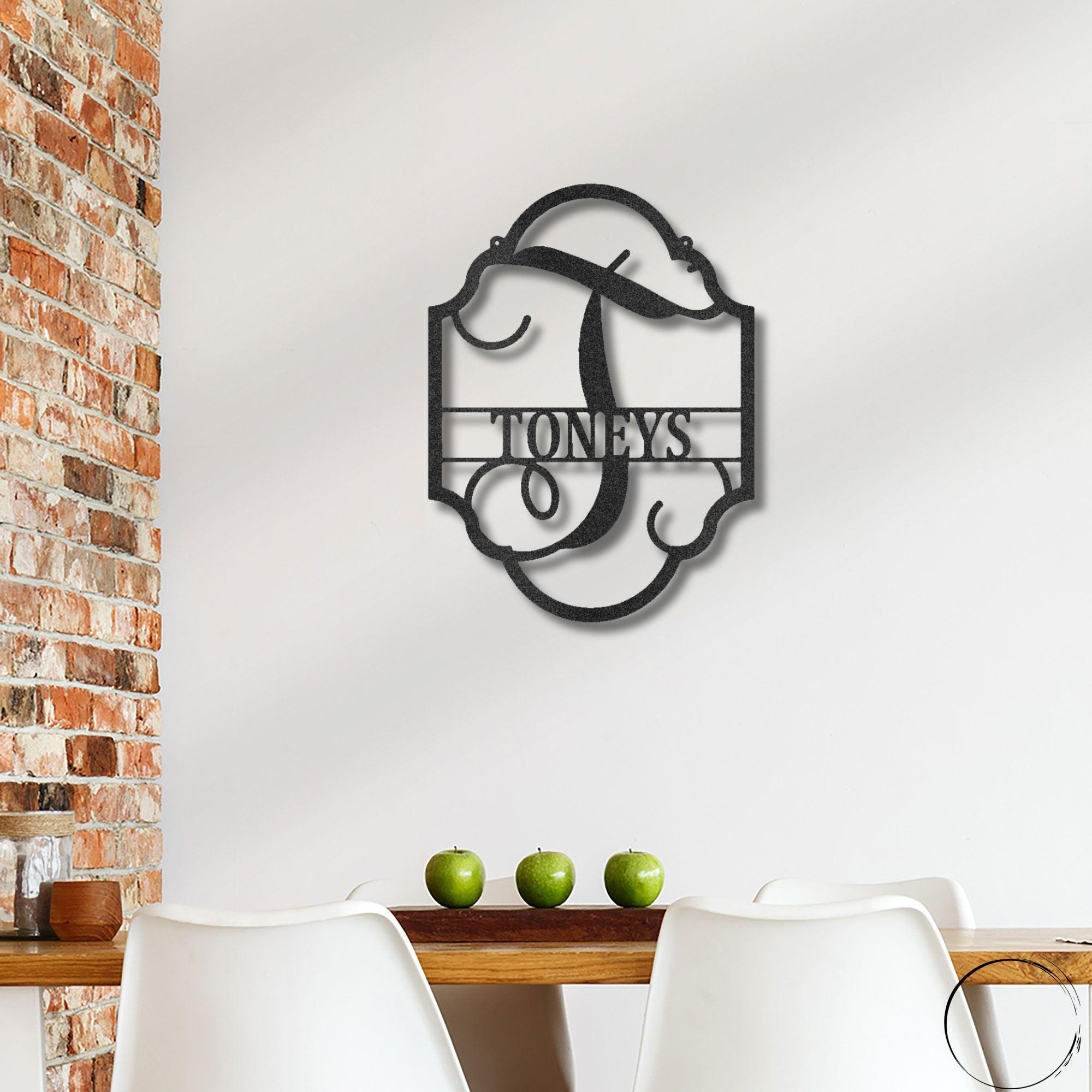 Family Name Plaque Personalized Metal Art Wall SignFamily Name Plaque - Steel Sign - Mallard Moon Gift Shop