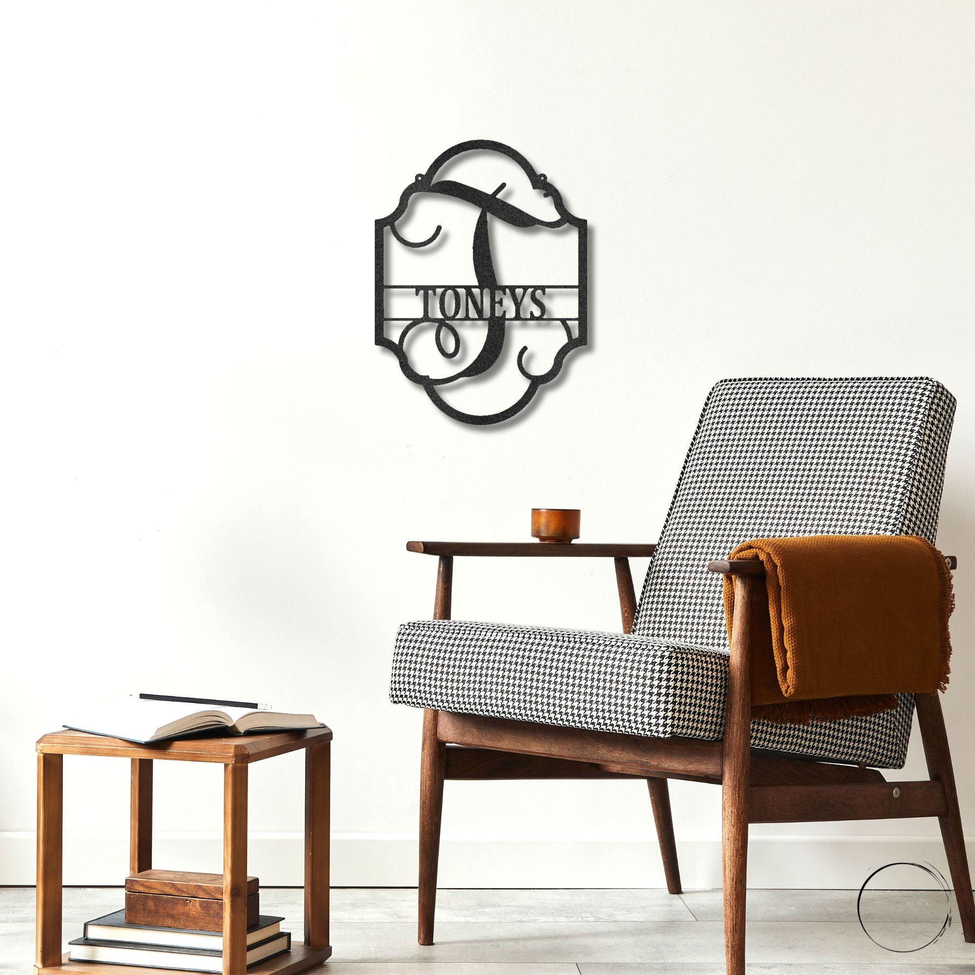 Family Name Plaque Personalized Metal Art Wall SignFamily Name Plaque - Steel Sign - Mallard Moon Gift Shop