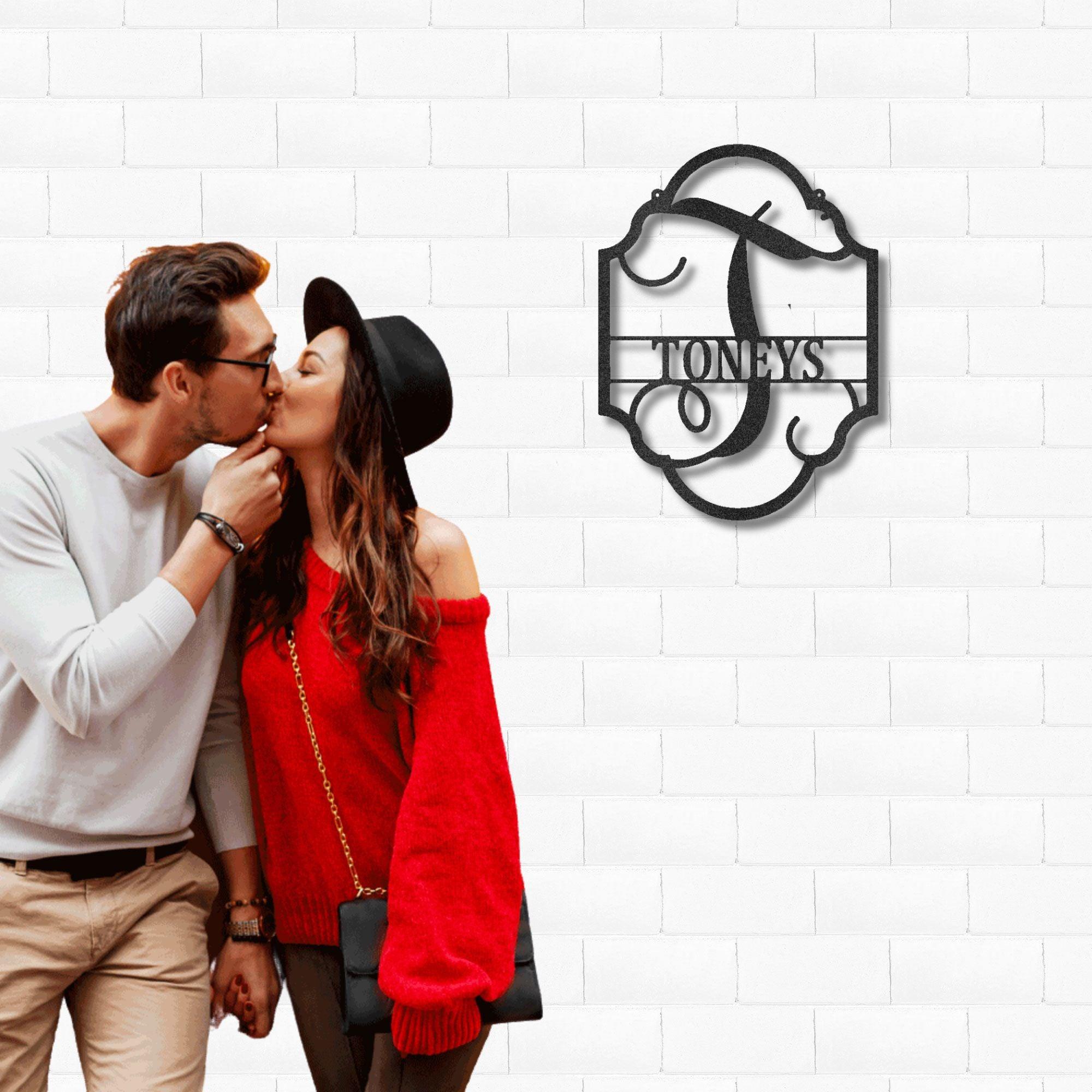 Family Name Plaque Personalized Metal Art Wall SignFamily Name Plaque - Steel Sign - Mallard Moon Gift Shop