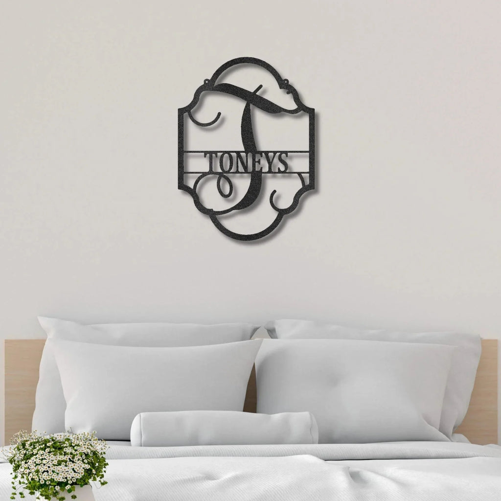 Family Name Plaque Personalized Metal Art Wall SignFamily Name Plaque - Steel Sign