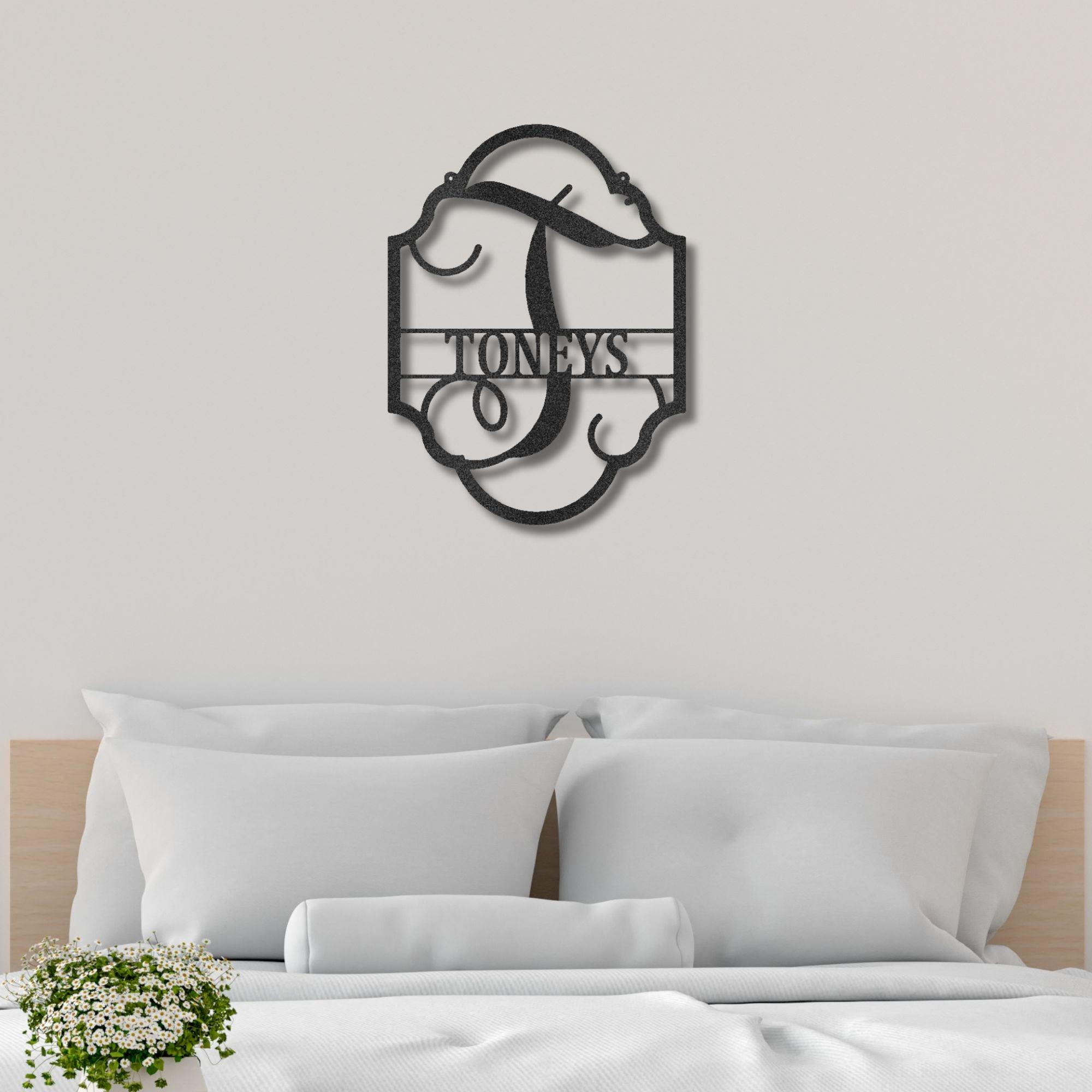 Family Name Plaque Personalized Metal Art Wall SignFamily Name Plaque - Steel Sign - Mallard Moon Gift Shop