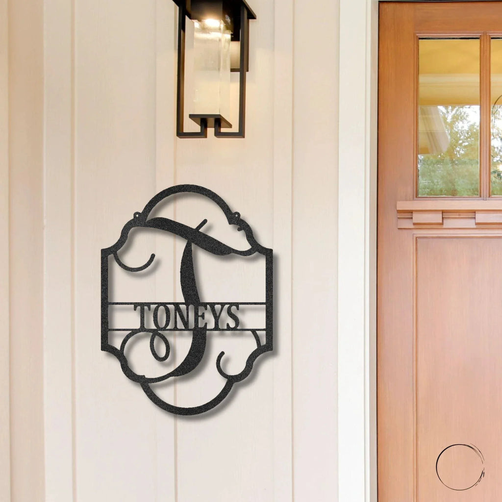 Family Name Plaque Personalized Metal Art Wall SignFamily Name Plaque - Steel Sign