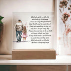 Father and Daughter Walk Alongside Me, Daddy Personalized Acrylic Plaque