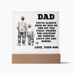 Father and Son Baseball Personalized Acrylic Plaque