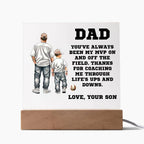 Father and Son Baseball Personalized Acrylic Plaque