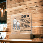 Father and Son Baseball Personalized Acrylic Plaque