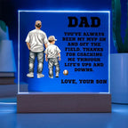 Father and Son Baseball Personalized Acrylic Plaque
