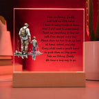 Father and Son Take me Fishing Daddy Personalized Acrylic Plaque