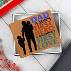 Father Gift Dad First Hero First Love Leather Wallet