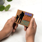 Father Gift Dad First Hero First Love Leather Wallet
