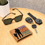 Father Gift Dad First Hero First Love Leather Wallet