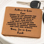 Father-in-Law Gift from Son-in-Law Personalized Leather Wallet