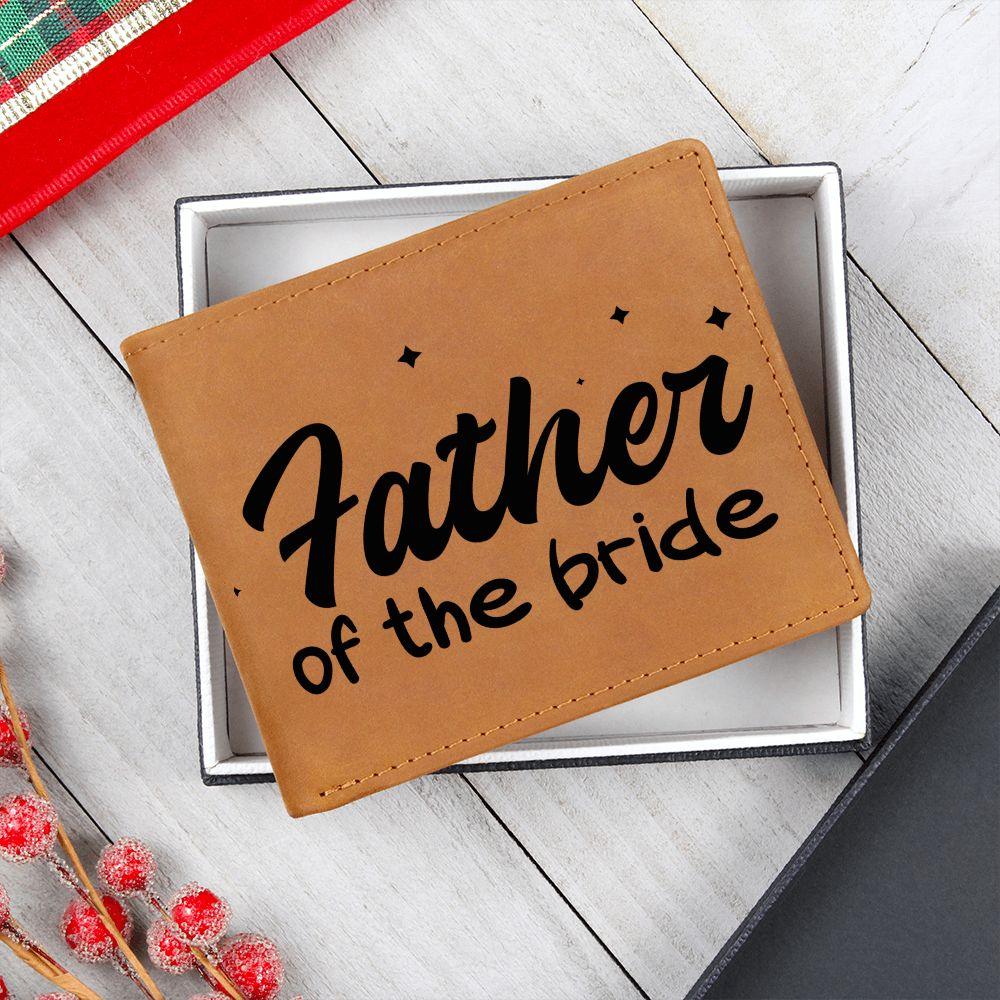 Father of the Bride Leather Wallet - Mallard Moon Gift Shop
