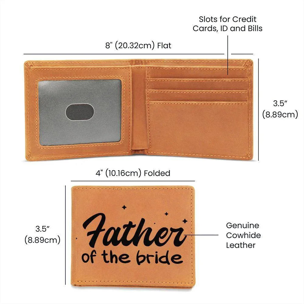 Father of the Bride Leather Wallet