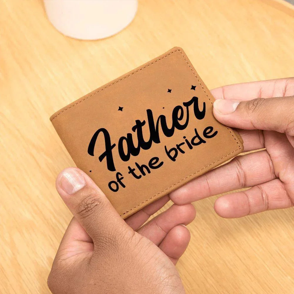 Father of the Bride Leather Wallet