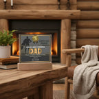 Super Dad Award World's Most Powerful Dad Personalized Acrylic Plaque