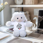Love Finds A Way - Plush Lamb, Panda, or Teddy Bear with Tee Shirt Romantic Gift for Sweetheart