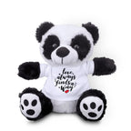 Love Finds A Way - Plush Lamb, Panda, or Teddy Bear with Tee Shirt Romantic Gift for Sweetheart