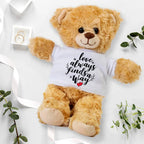 Love Finds A Way - Plush Lamb, Panda, or Teddy Bear with Tee Shirt Romantic Gift for Sweetheart
