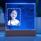 First Day of School Personalized Photo Acrylic Keepsake Plaque