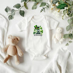 Lucky Clover First St. Patrick’s Day Baby Bodysuit – Cute Shamrock & Leprechaun Hat Onesie – Soft Cotton Infant Romper – Newborn Irish Holiday Outfit