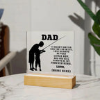 Fisherman Dad Personalized Acrylic Plaque