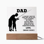 Fisherman Dad Personalized Acrylic Plaque