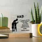 Fisherman Dad Personalized Acrylic Plaque