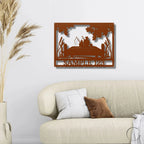 Fishing Buddies Custom Name Metal Art Wall Sign