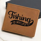 Fishing is my Life Leather Wallet