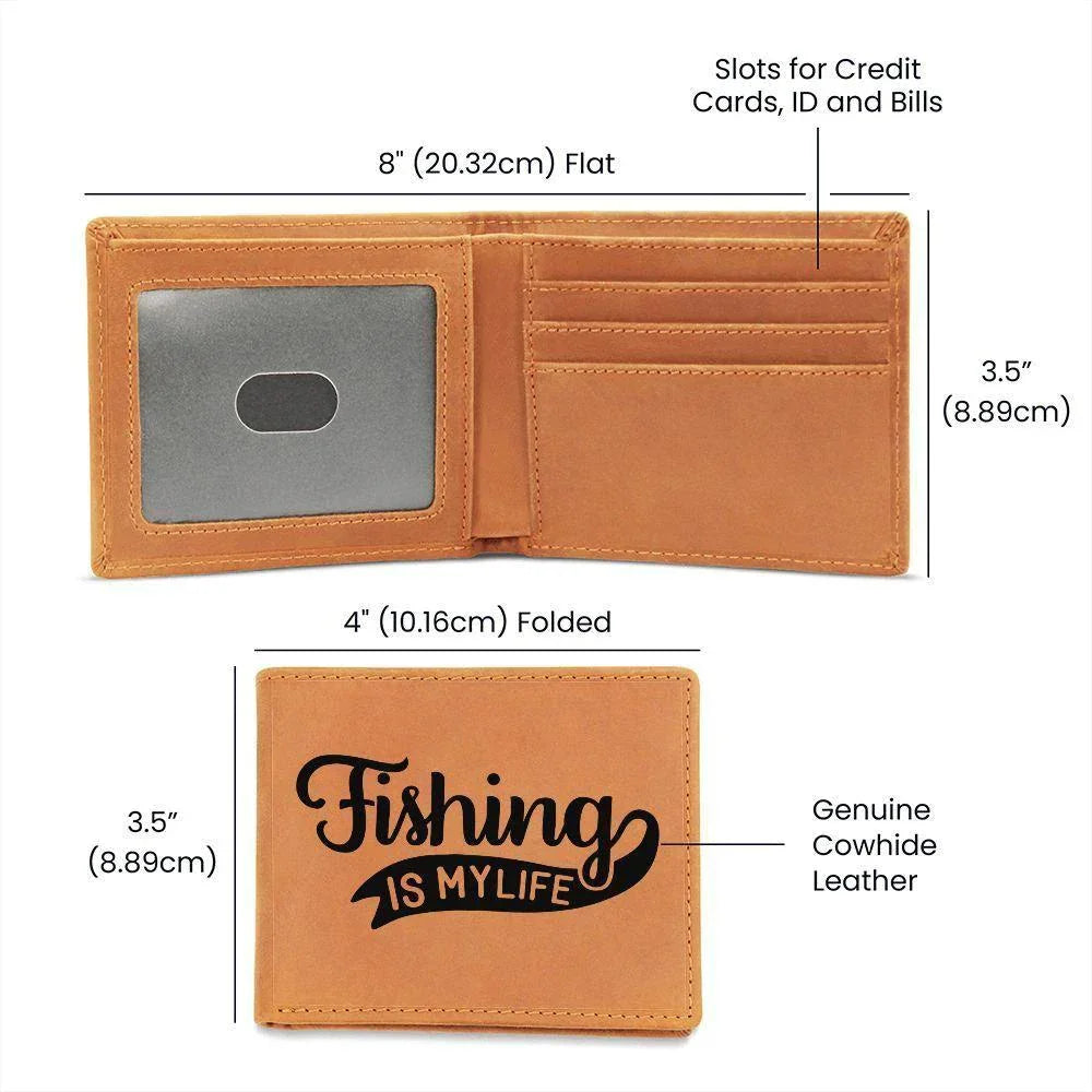 Fishing is my Life Leather Wallet