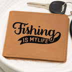Fishing is my Life Leather Wallet