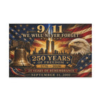 September 11 Never Forget House Flag 25 Years Remembrance
