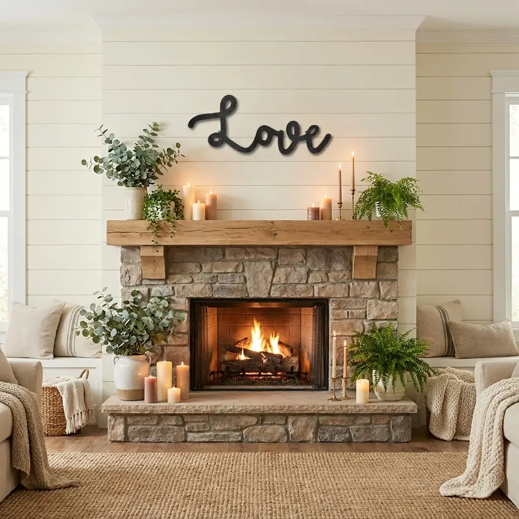 Love Script Metal Word Art Wall Sign