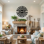 Personalized Windmill Metal Wall Art | Custom Family Name Windmill Sign | Rustic Farmhouse Windmill Decor | Country Barn Metal Art | Farm & Ranch Gift | Made in USA