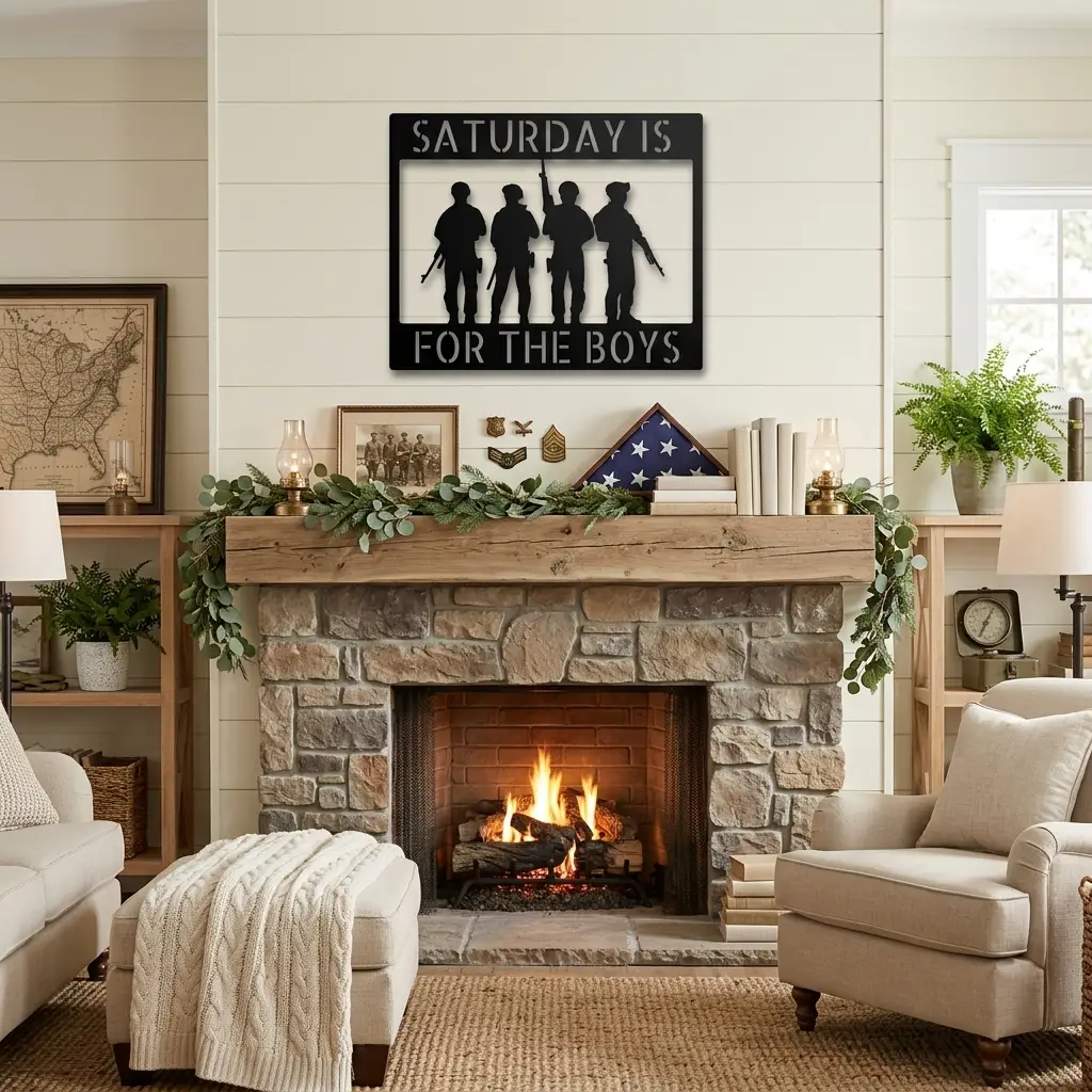 Soldier Personalized Metal Wall Art – Custom Military Sign, Army & Veteran Wall Decor