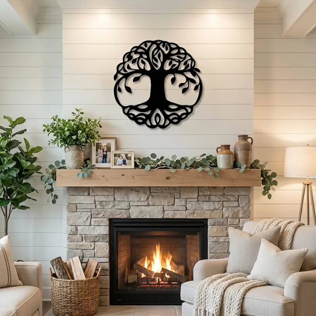 Tree of Life Metal Wall Art | Family Tree Wall Decor | Nature Inspired Home Sign | Housewarming & Family Gift | Made in USA